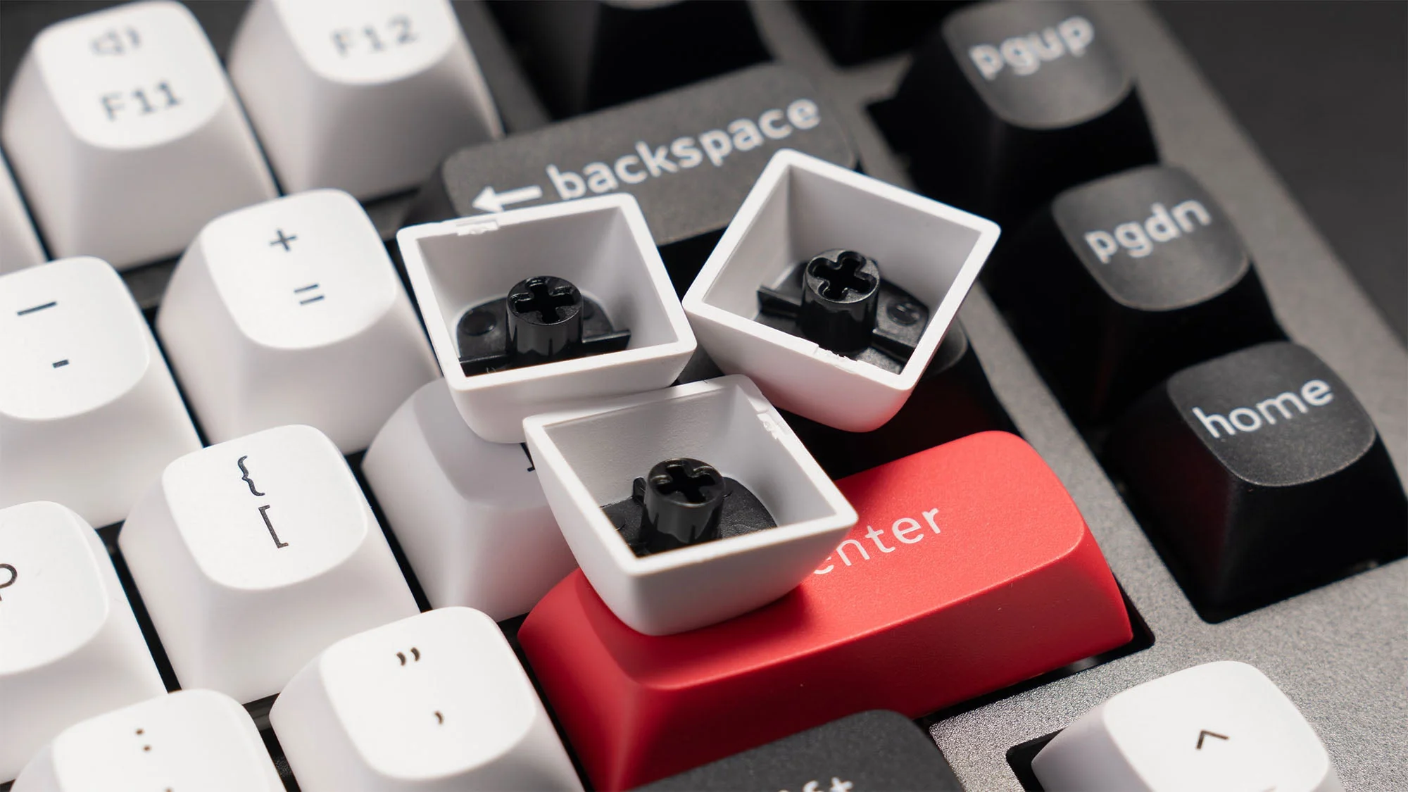 Keychron hot-swappable mechanical keyboard with customizable switches