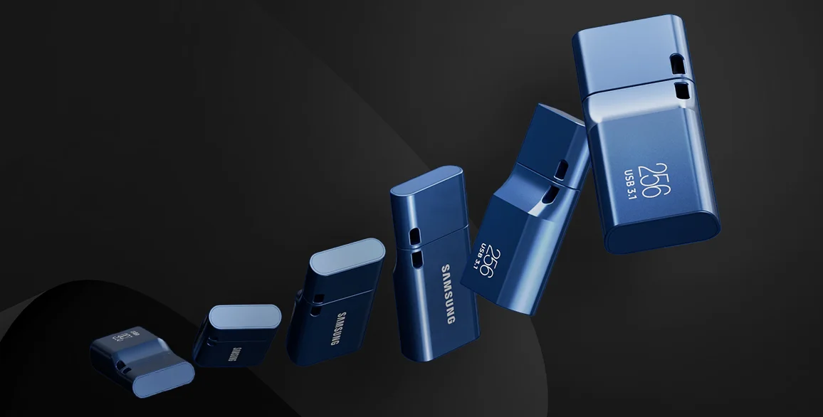 Samsung USB 3.1 sticks in blauw in verschillende capaciteiten
