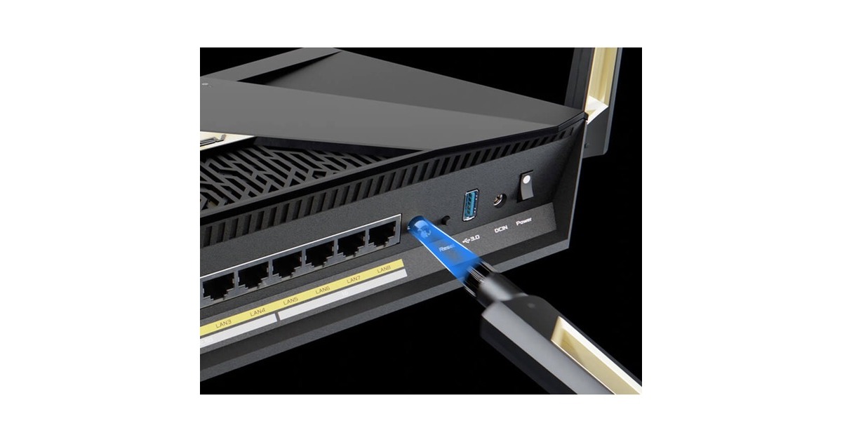 ASUS RT-BE88U router Zwart