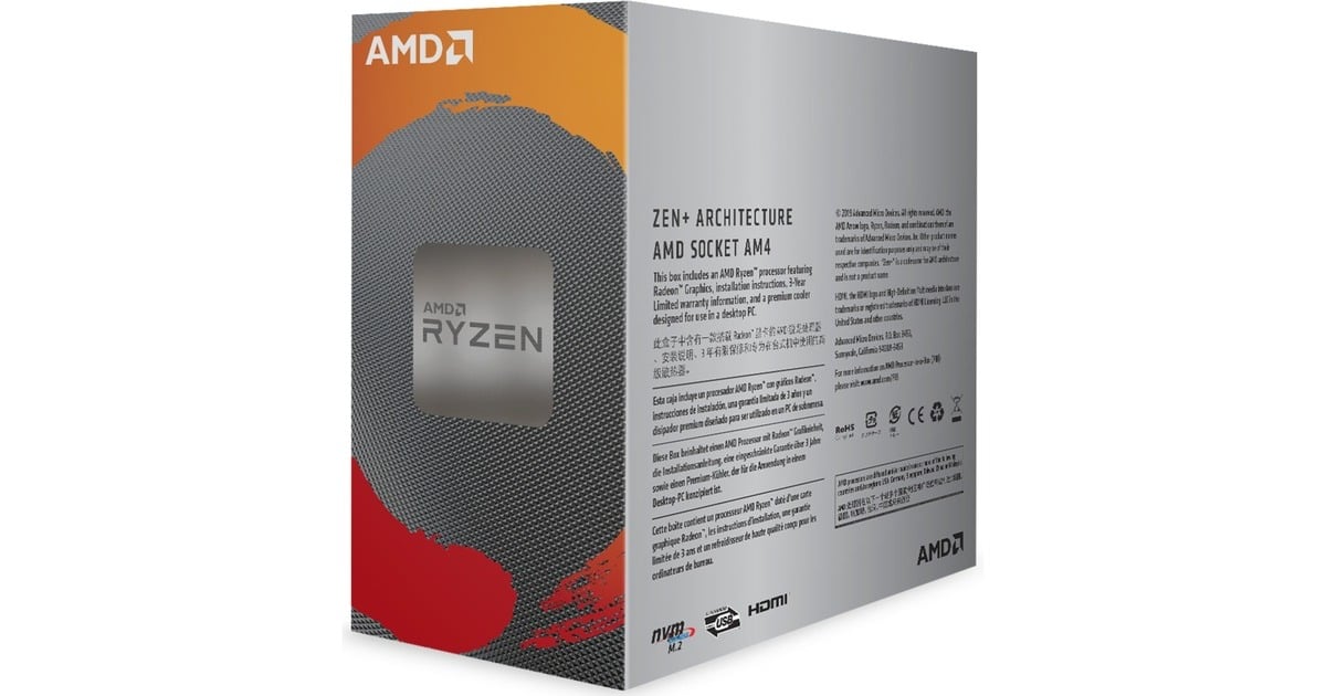 Nasliberec 3.6 Ghz Amd Ryzen 3 Pro 3200g AMD Ryzen 3200G Socket