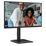 AOC 24E4CV 23.8" monitor Zwart, 120 Hz, HDMI, DisplayPort, Audio, LAN, USB-hub