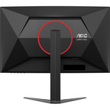 AOC C27G4Z2 27" curved gaming monitor Zwart/rood, HDMI, DisplayPort, 260 Hz OC