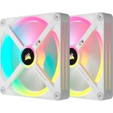 Corsair iCUE LINK QX140 RGB 140mm PWM Fans Starter Kit - Wit case fan Wit, 4-pins PWM fan-connector, Incl. controller