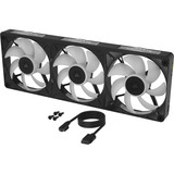 Corsair iCUE LINK RX360 II Unified Frame RGB case fans Zwart, 3 stuks, 360 x 129 x 26 mm