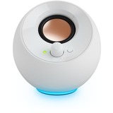 Creative Pebble SE pc-luidspreker Wit, Bluetooth, USB-C, AUX, RGB
