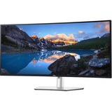 Dell UltraSharp U4025QW 39.7" 4K Ultra HD Curved UltraWide monitor Zilver, 1x DisplayPort, 1x HDMI, 3x USB-C, 5x USB-A, 2x Thunderbolt, 1x RJ-45, 120 Hz