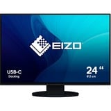 EIZO FlexScan EV2485-BK 24" monitor Zwart, HDMI, DisplayPort, 4x USB-A 3.2 (5 Gbit/s), USB-C