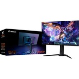 GIGABYTE AORUS FO32U2P 31.5" 4K UHD gaming monitor Zwart, 2x HDMI, 1x DisplayPort, 2x USB-A, USB-B, USB-C, 240 Hz