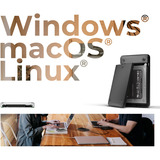 ICY BOX IB-201T-CU31 Externe behuizing voor 2.5" SATA HDD/SSD Zwart