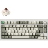 Keychron Q1 Max-P3 QMK, toetsenbord Wit, BE Lay-out, Gateron Jupiter Brown, RGB leds, 75%, Hot-swappable, Bluetooth, 2.4GHz
