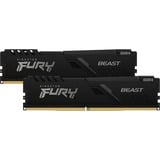 Kingston FURY 32 GB DDR4-3200 (2x 16 GB) Kit werkgeheugen Zwart, KF432C16BBK2/32, Beast