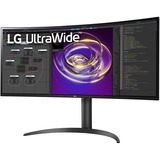 LG UltraWide 34WP85CP-B 34" Curved monitor Zwart, 2x HDMI, 1x DisplayPort, USB-A, USB-C, Sound