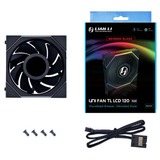 Lian Li UNI FAN TL-LCD120 Reverse Black Single Pack case fan Zwart