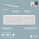 Logitech MK950 Signature Slim Wireless Keyboard en Muis Combo desktopset Wit, US-International lay-out (QWERTY), 400 - 4000 DPI