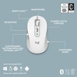 Logitech MK950 Signature Slim Wireless Keyboard en Muis Combo desktopset Wit, US-International lay-out (QWERTY), 400 - 4000 DPI