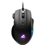 Sharkoon SHARK Force III gaming muis Zwart, 400 - 12.800 dpi, RGB leds