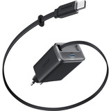 Anker 35W Nano oplader met uittrekbare kabel 2x USB-C