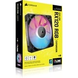 Corsair iCUE LINK RX120 RGB case fan Zwart, 1 stuk, 4-pins PWM fan-connector