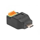 DeLOCK USB Type-C male > klemmenblokadapter Zwart