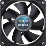 Gelid Silent 8 case fan Zwart, 3-pins fan-connector