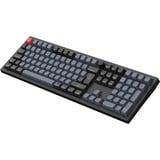 Keychron V6 Max-D3 QMK, toetsenbord Zwart, BE Lay-out, Gateron Jupiter Brown, RGB leds, Hot-swappable, Bluetooth, 2.4GHz