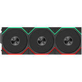 Lian Li UNI FAN TL FLEX 120 Wireless RGB case fans Zwart, 3 stuks, 120 x 124 x 28 mm, PWM, Incl. controller	
