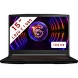 MSI Thin GF63 (12UC-1051BE) 15.6"  gaming laptop Zwart | Core i7-12650H | RTX 3050 | 16 GB | 512 GB SSD | 144 Hz