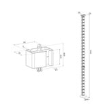 Neomounts ADS06-132BL Kabelgeleider - magnetische bevestiging - universeel kabelgeleiding Zwart