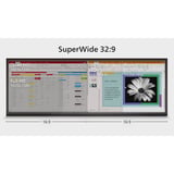 Philips 49B2U5900C 48.8" Curved UltraWide monitor Zwart/zilver, 1x DisplayPort, 2x HDMI, 1x USB-C, 2x USB-A, 1x RJ-45