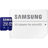 Samsung PRO Plus 256 GB microSDXC (2023)  geheugenkaart UHS-I U3, Class 10, V30, A2