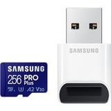 Samsung PRO Plus 256 GB microSDXC geheugenkaart UHS-I U3, Class 10, V30, A2