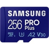 Samsung PRO Plus 256 GB microSDXC geheugenkaart UHS-I U3, Class 10, V30, A2
