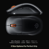 SteelSeries Sensei Pro Mini gaming muis Zwart, 100 - 42.000 DPI, 8K, UWB / 6 GHz