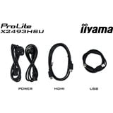 iiyama ProLite X2493HSU-B1 23.8" monitor Zwart (mat), 120 Hz, HDMI, DisplayPort, USB, Audio