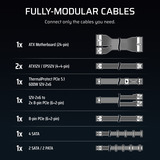 Corsair RM850e ATX 3.1 Geluidsarme ATX-voeding met ThermalProtect 12V-2x6-kabel modulaire 850 watt voeding  Zwart, 1x 12V-2x6, 3x PCIe
