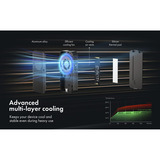 ICY BOX IB-1980M-80G externe behuizing Zwart