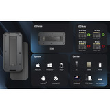ICY BOX IB-1980M-80G externe behuizing Zwart