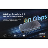 ICY BOX IB-1980M-80G externe behuizing Zwart
