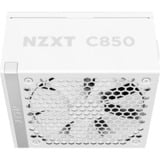 NZXT C850 Gold ATX 3.1 modulaire 850 watt voeding  Wit, 1x 12V-2x6, 3x PCIe