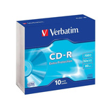 Verbatim CD-R 700 MB blanco cd's 52x, 10 stuks
