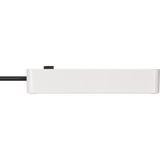 Brennenstuhl Ecolor 5-voudige stekkerdoos Wit/zwart, 5x stekker
