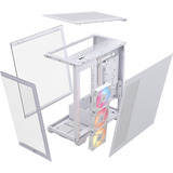 Corsair 3500X RS-R ARGB midi tower behuizing Wit | 2x USB-A | 1x USB-C | RGB | Tempered Glass