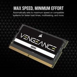 Corsair Vengeance 32 GB DDR5-5600 (1x 32 GB) laptopgeheugen Zwart, CMSX32GX5M1A5600C48, SO-DIMM