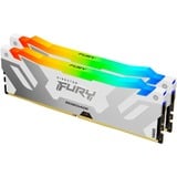 Kingston FURY 64 GB DDR5-6000 Kit werkgeheugen Wit, KF560C32RWAK2-64, Renegade RGB, XMP