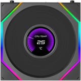 Lian Li UNI FAN TL LCD FLEX Reverse 120 Wireless RGB case fans Zwart, 3 stuks, 124 x 120 x 28 mm, PWM