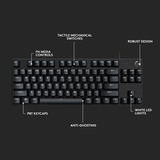 Logitech G413 TKL SE Mechanical Gaming Keyboard Zwart, US-International, GL Tactile