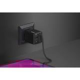 Sitecom 65W GaN Power Delivery wandoplader met uittrekbare kabel Zwart