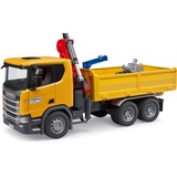 bruder Scania Super 560R constructie vrachtwagen met kraan en 2 pallets Modelvoertuig 03551