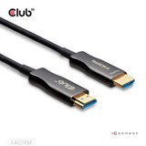 Club 3D HDMI hybride AOC kabel 8K60Hz/4K120Hz 30m Zwart
