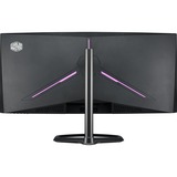 Cooler Master GM34-CW 34" Curved UltraWide gaming monitor Donkergrijs/zwart, 2x HDMI, 2x DisplayPort, 144 Hz